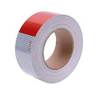 Red Silver Reflective Tape